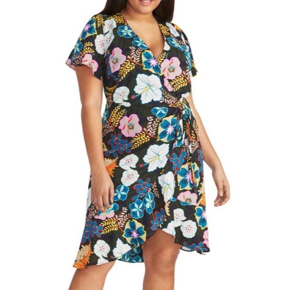 RACHEL Rachel Roy Dresses & Skirts - NWT RACHEL Rachel Roy Floral Print Wrap Dress